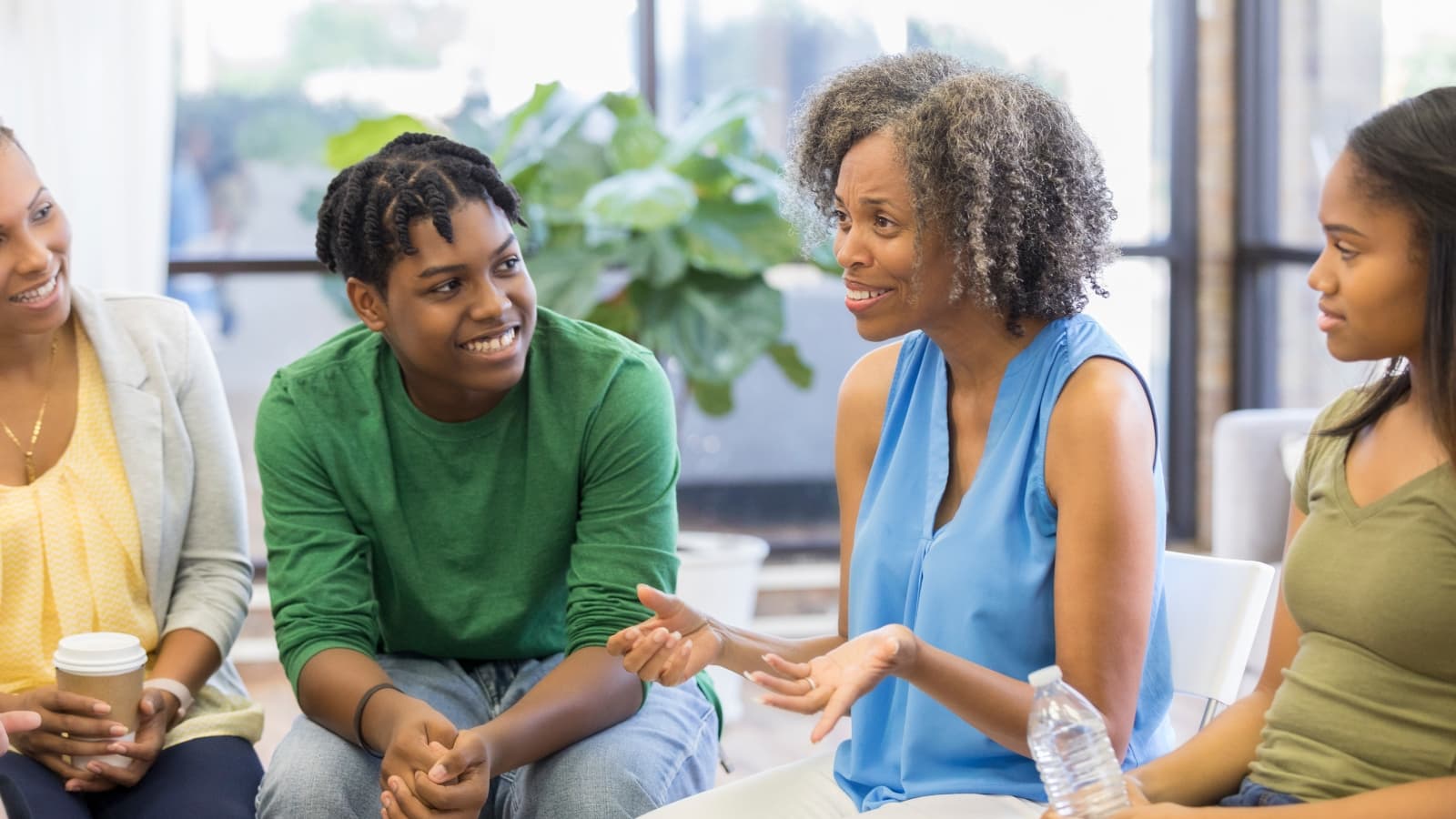 Care professional supporting daily living skills